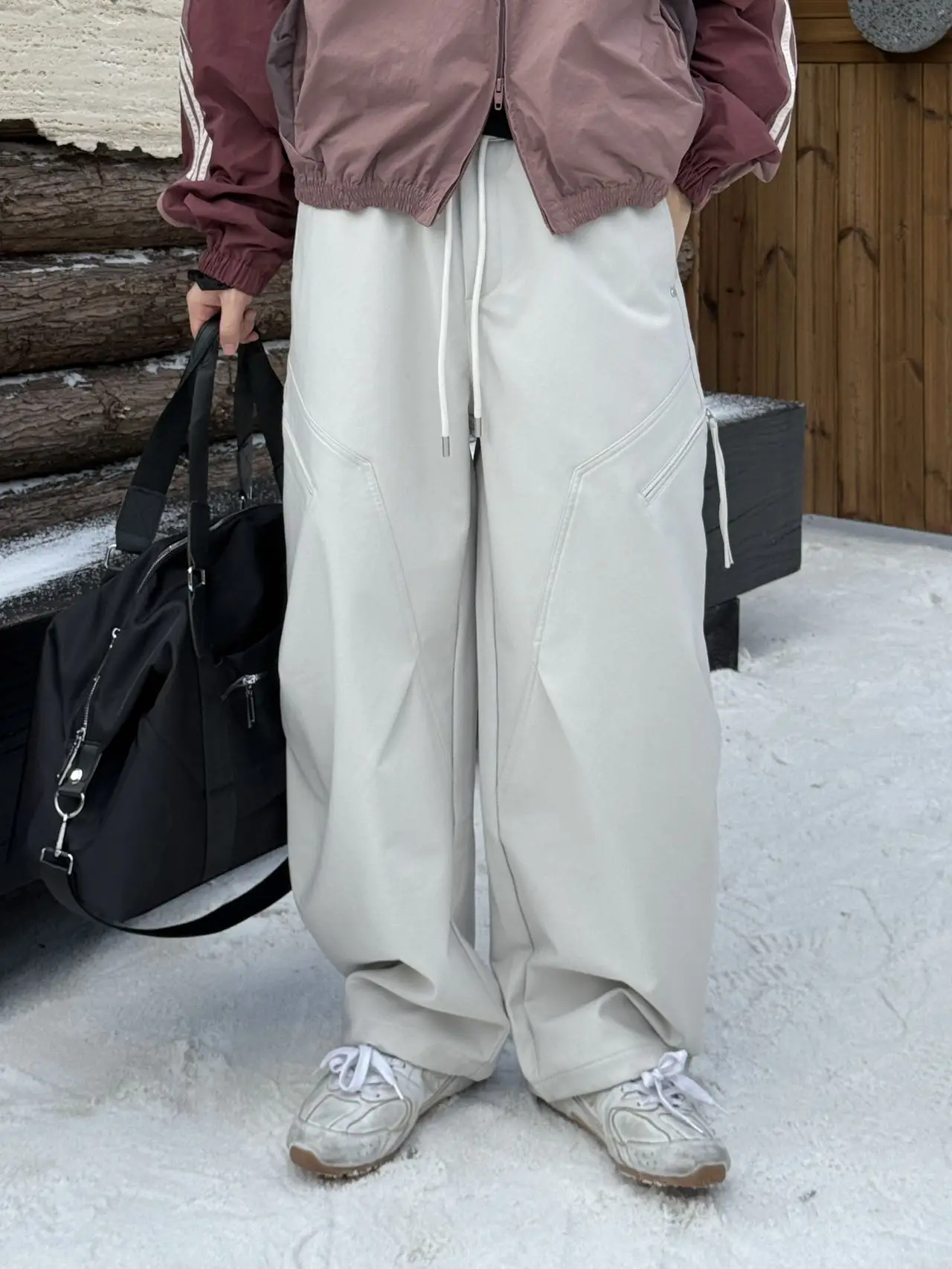 

Повседневные брюки Thiened Fce в американском стиле ретро, мужские осенне-зимние прямые брюки, свободная рабочая одежда, брюки-карго, брюки десантника