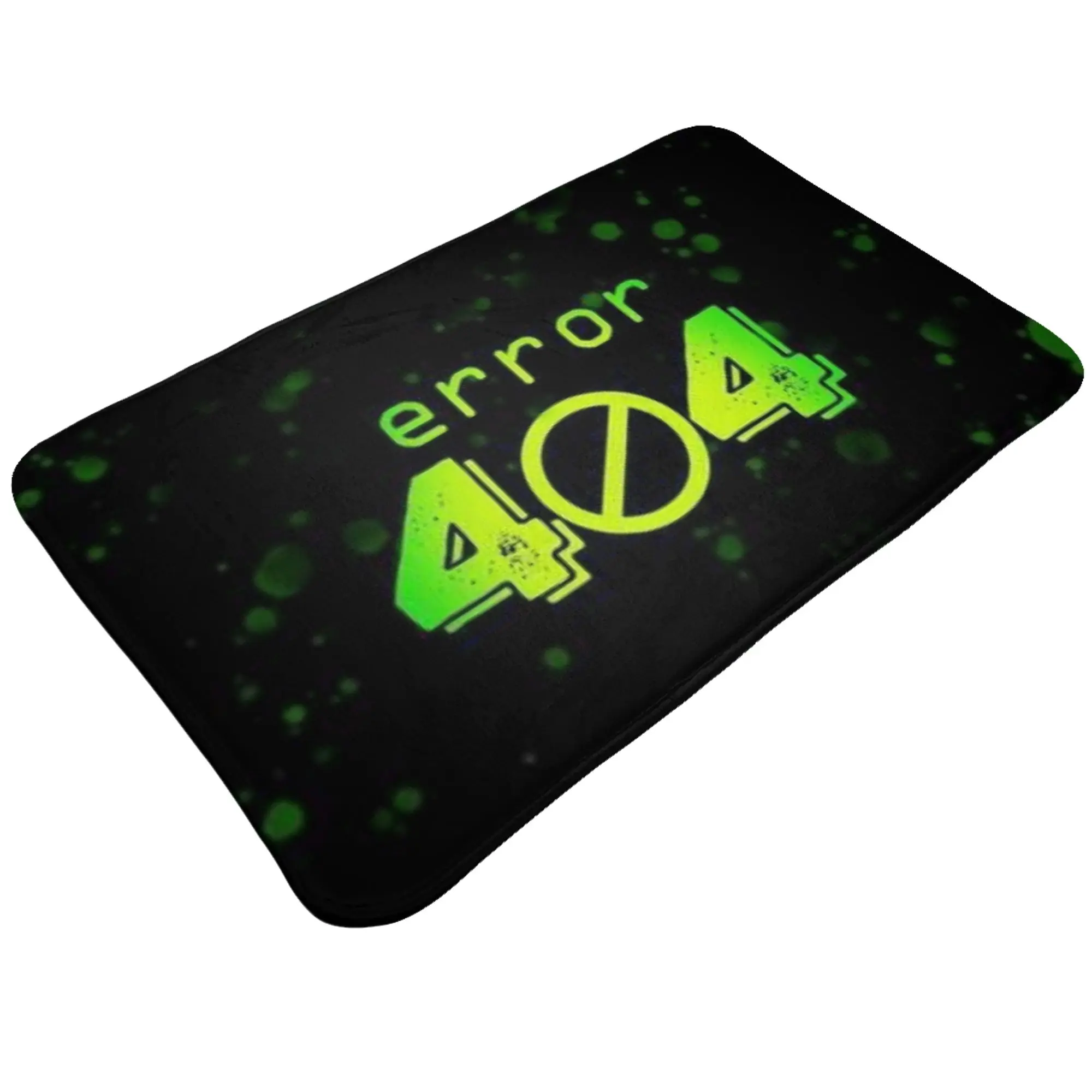 Error 404 Green Glitch Tech Wallpaper Anti-Slip Doormat Bedroom Mat  Entrance Indoor Home Decorative