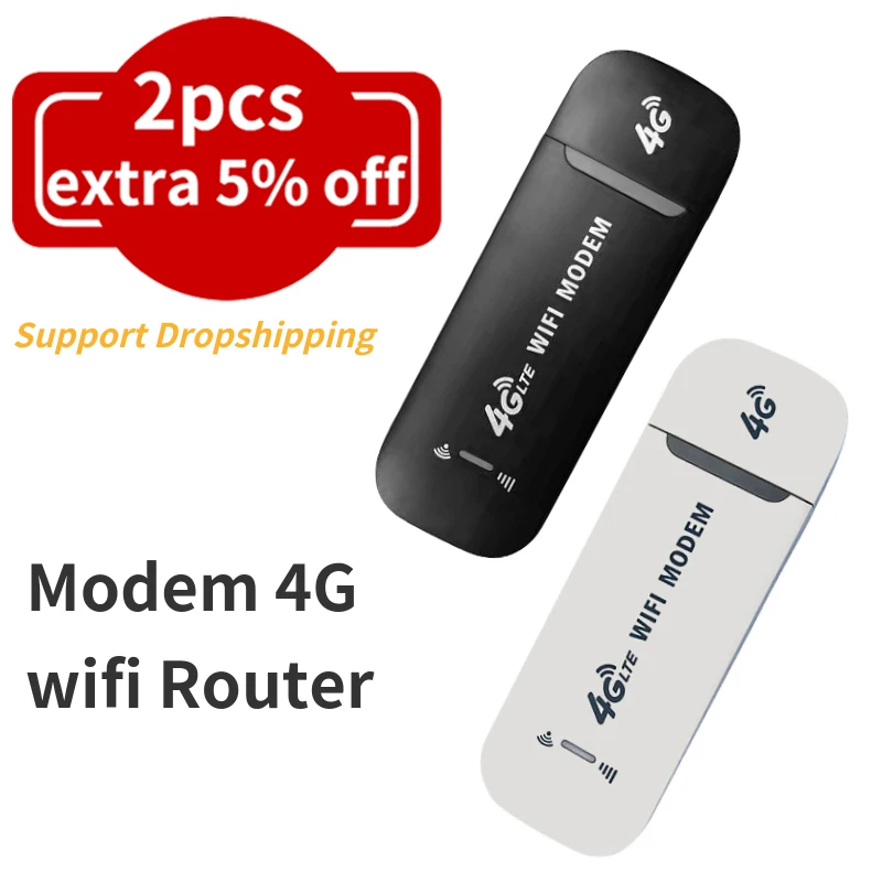 4G LTE Rouer Wireless USB Dongle Mobile Broadband 150Mbps Modem Stick Sim Card Wireless Router 150Mbps Modem Stick Home Office