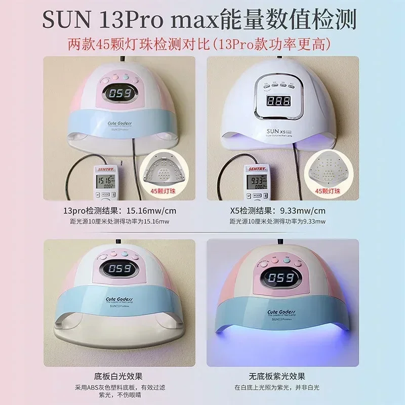 2023 New Nail Drying Lamp UV LED for Gel Polish Dryer Manicure with Motion Sensor Tool