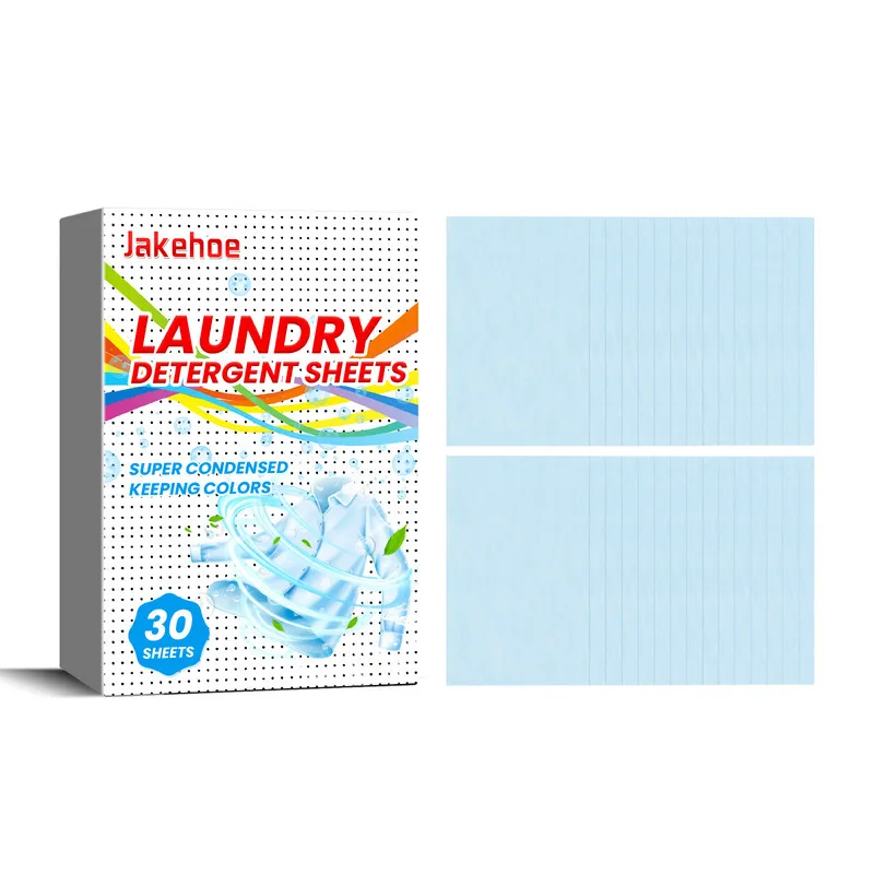 

Laundry Detergent Sheets Deep Cleaning Clothes Stubborn Stain Portable Easy Storage Gentle On Hands Laundry Sheets