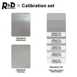 R&D Coating Thickness Films Calibration for Coating Thickness Gauge Standard Foil Set Calibration Set for TC100 GM998 ET330