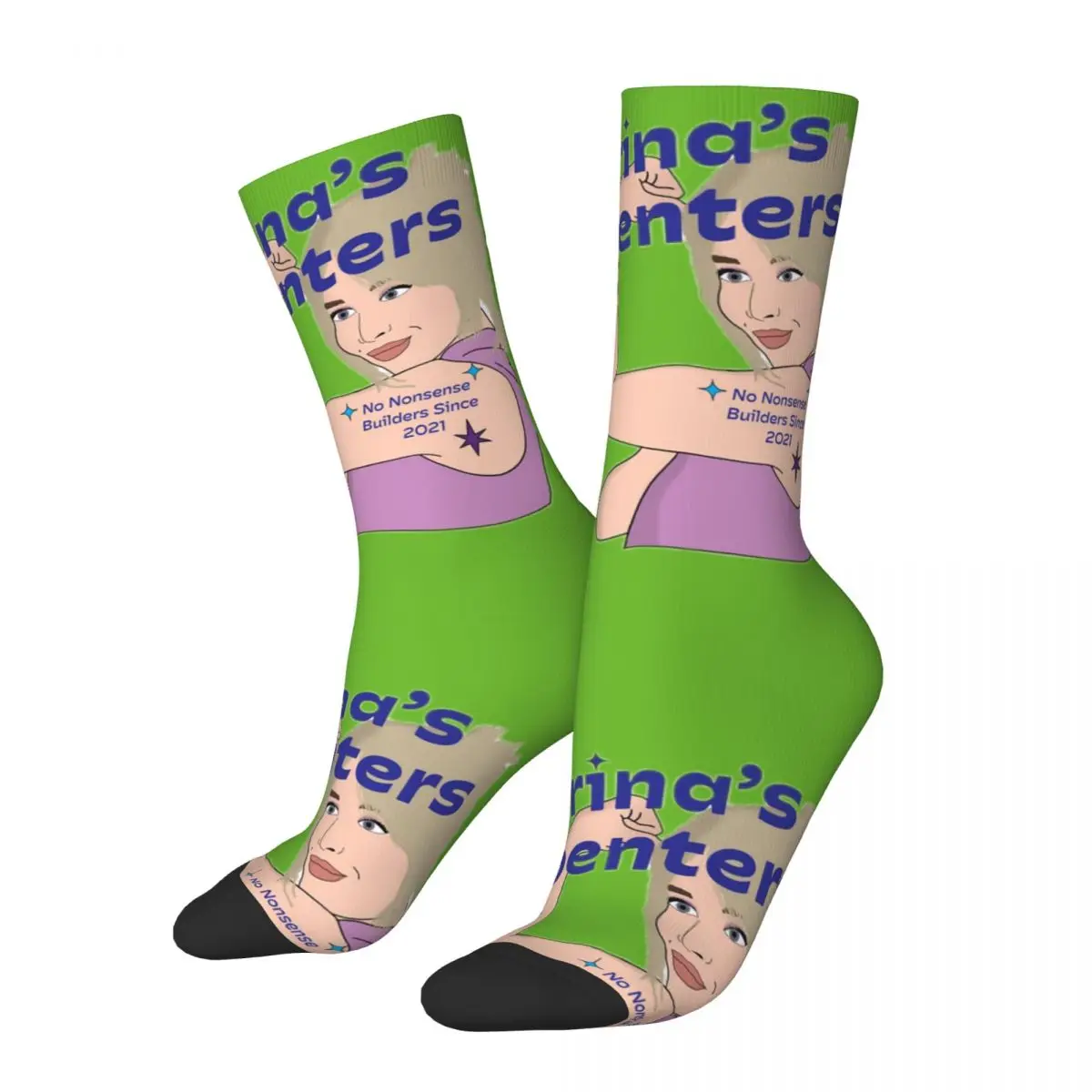 Sabrina Carpenter Design Comedy Men's Socks Unisex S-Sabrina Carpenter2 Seamless Printed Novelty Crew Sock official-website tops