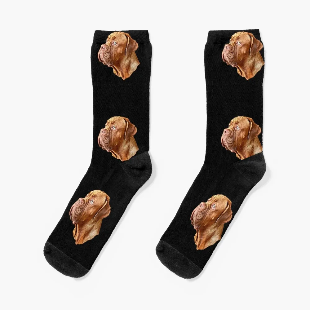 Dogue de bordeaux French Mastiff Dog Socks snow christmas gifts Socks For Man Women's