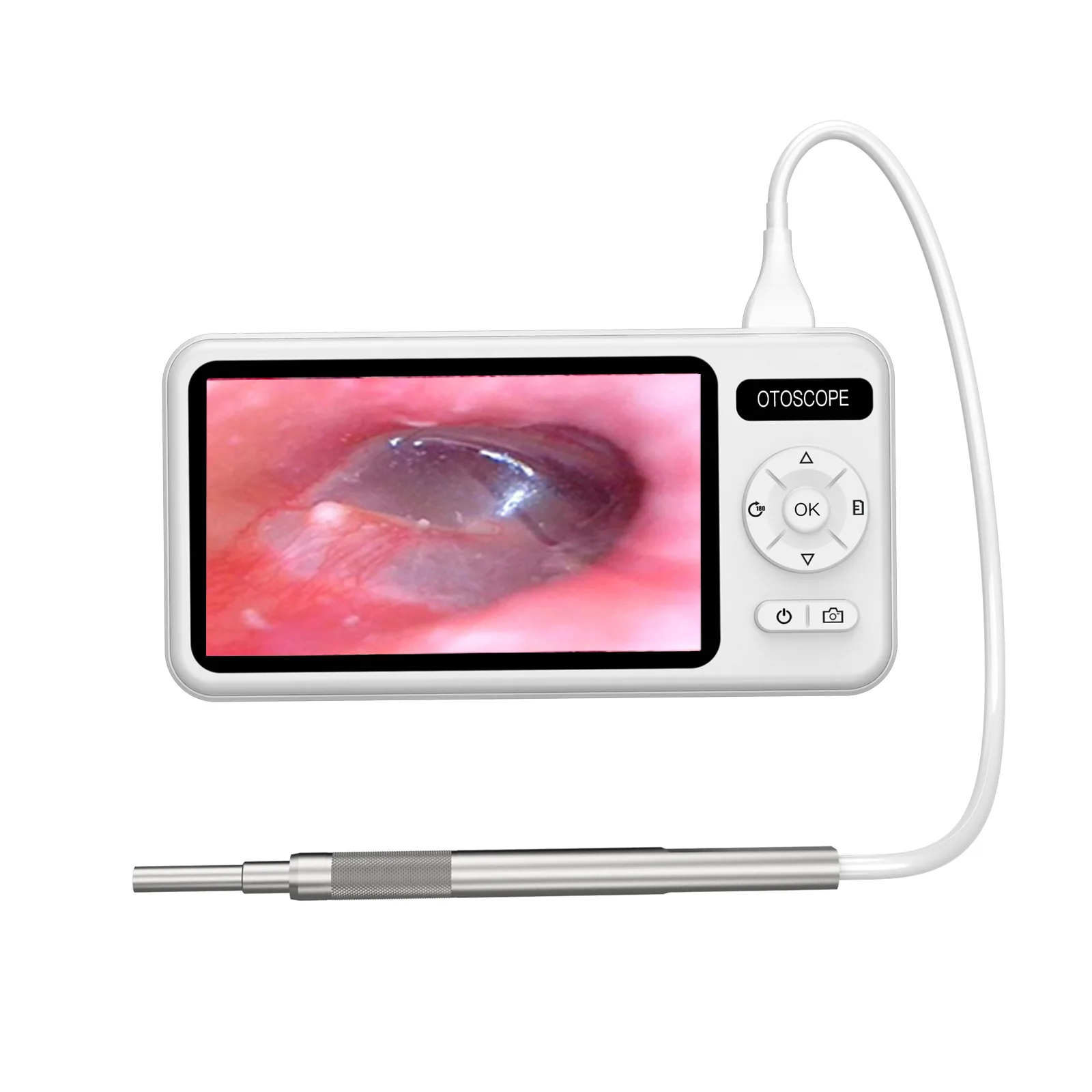 

2025 5 Inch 1080P IPS Screen Smart Digital Visual Ear Picker 3.9mm Camera 6LED Otoscope Remover Effective Ear Wax Removal Tool