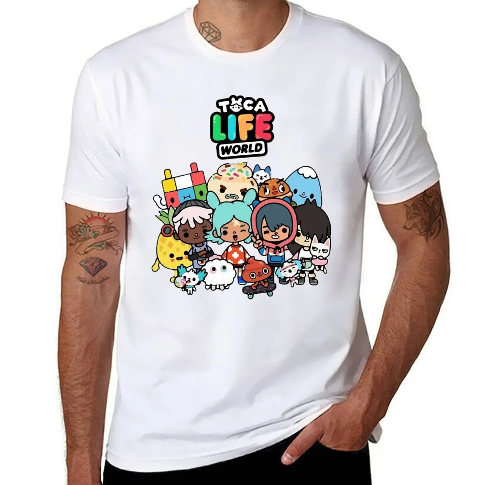

Toca Boca Characters - tocaboca Stories T-Shirt men t shirt cotton 100% t shirt man cotton T-Shirt