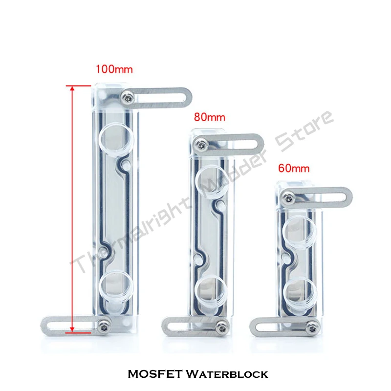 MOD MOSFET PC Radiator ,6CM 8CM 10CM MOS Waterblock For Motherboard Power Supply Graphics Card GPU