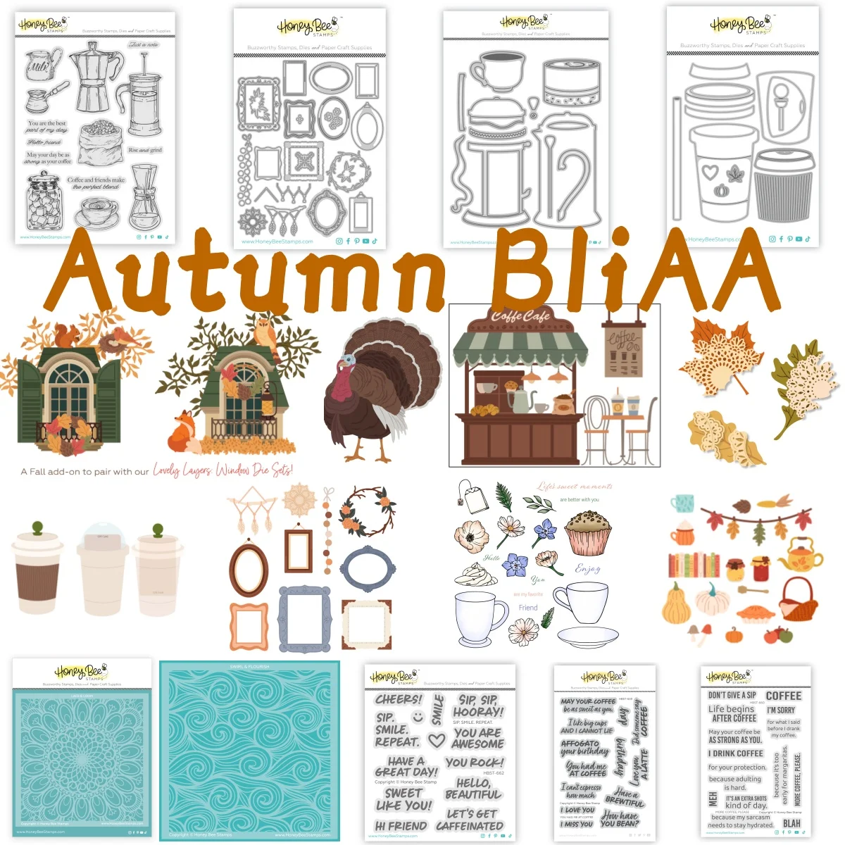 خريف 2025 جديد القهوة تركيا يترك Stamps قطع معدنية يموت Stencil الساخن احباط DIY بها بنفسك سجل القصاصات الحرفية الديكور بطاقات المعايدة