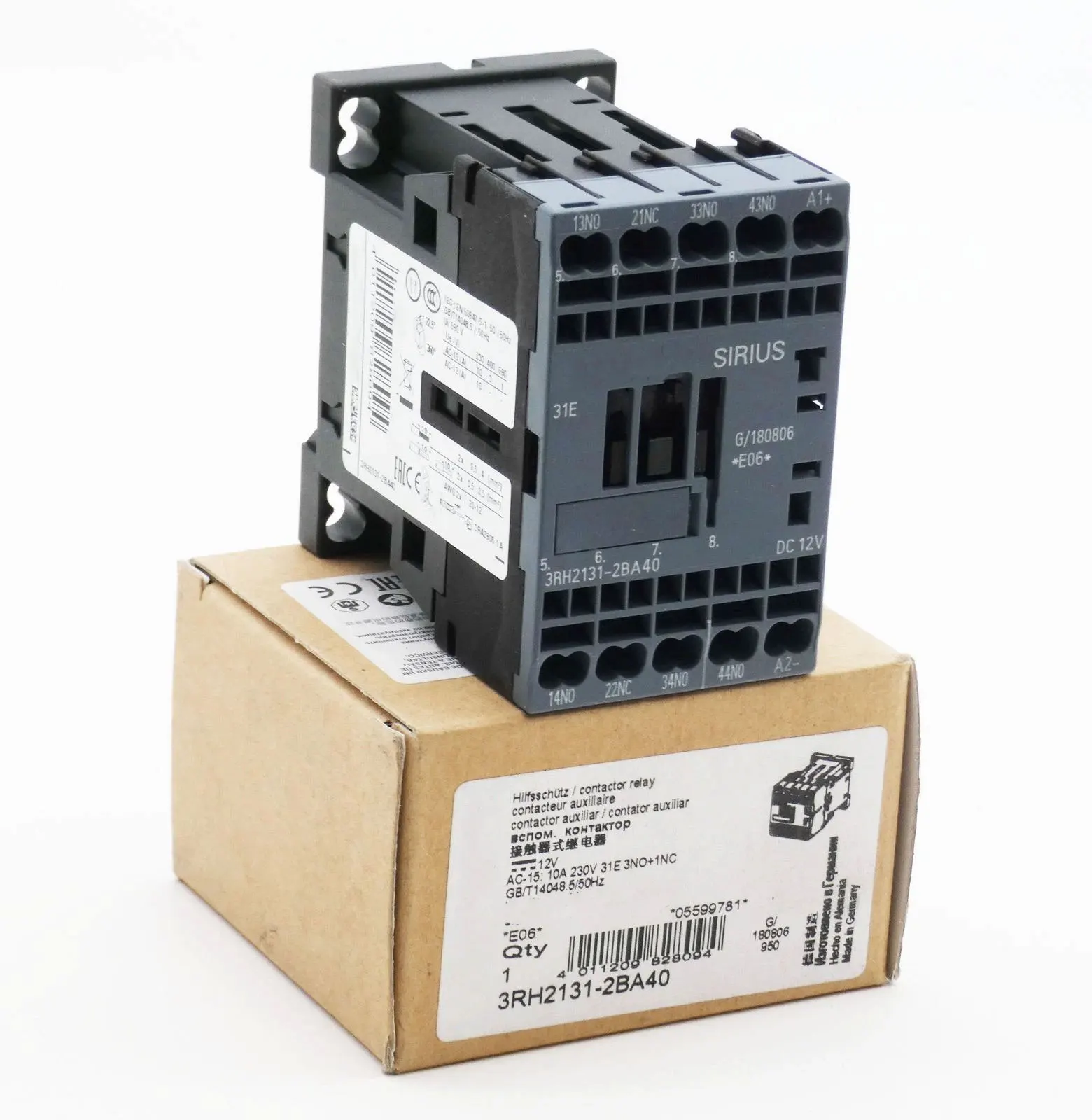 

Совершенно новый 3RH2131-2BA40 3RH2131-2BE40 3RH2131-2BF40 3RH2131-2BG40 3RH2131-2BM40 3RH2131-2BW40 Гарантия один год