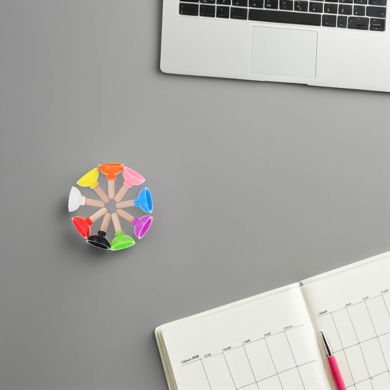 9 個ミニプランジャートリック小道具リアルなポータブルいたずら吸盤マジシャンパフォーマンス用ステージ小道具プランジャーアクセサリー