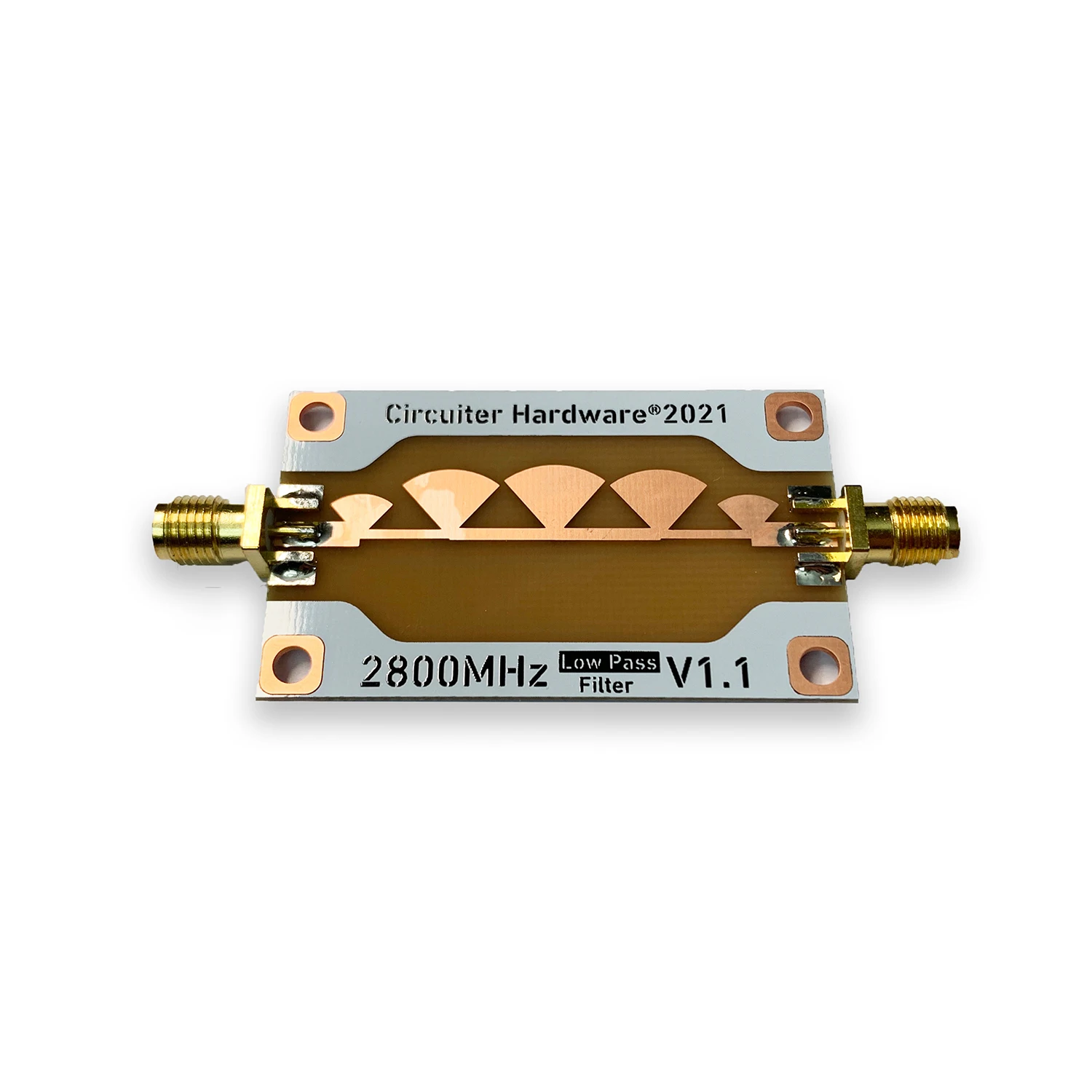 1-2800Mhz Butterfly Low-pass Filter Microstrip Line Filter For RF Radio Power Amplifier 433Mhz 915Mhz 1090Mhz 1.5Ghz 2.4Ghz Wifi