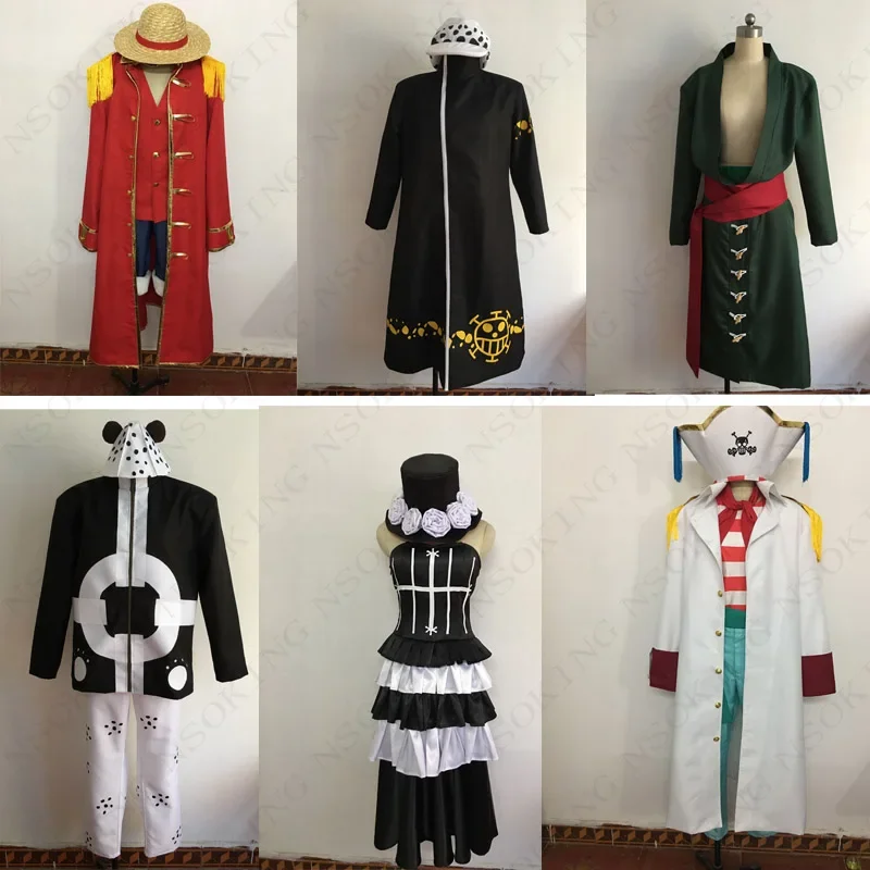 Anime Law Sabo Perona Wisteria Tiger Bartholemew Kuma Cosplay Costume Custom made