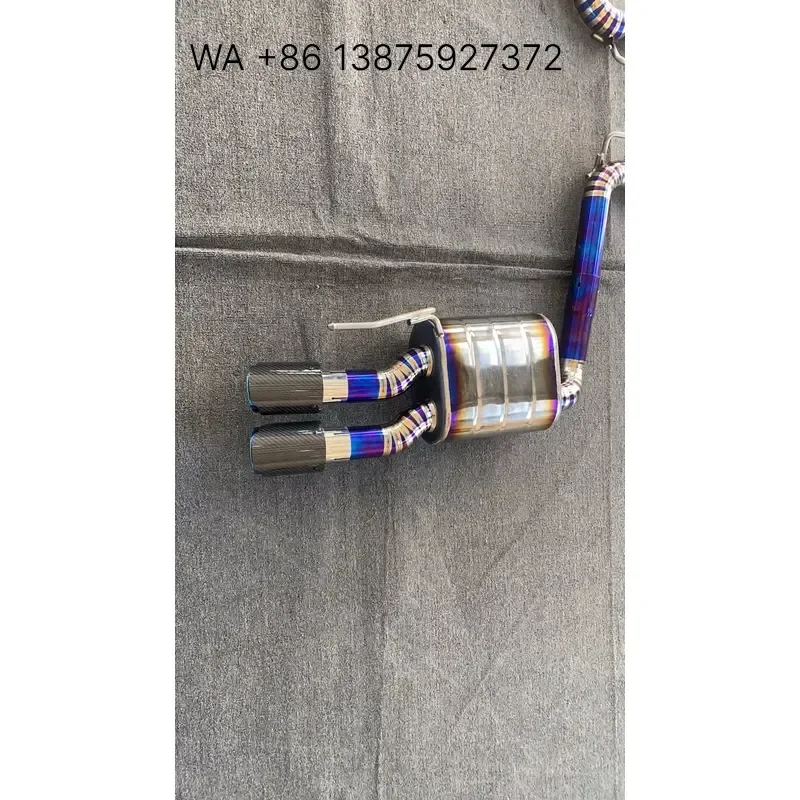 Custom For GT 5.0 Exhaust System Valvetronic Quad Exhaust Muffler Pipe Kit