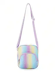 Girls Chevron Square Bag Ombre PU