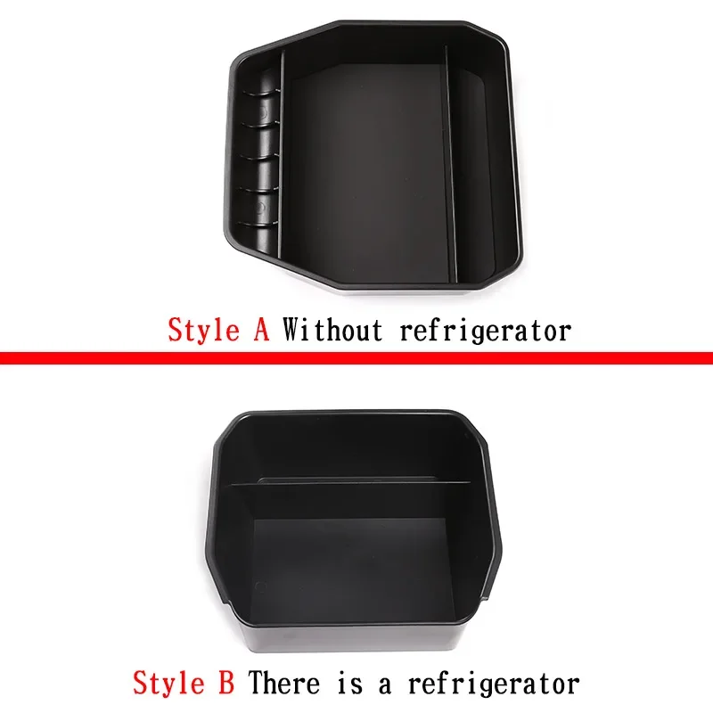 

1Pcs ABS Black For Land Rover Defender 90 110 2020-2024 Car central storage box armrest box car interior decoration accessories