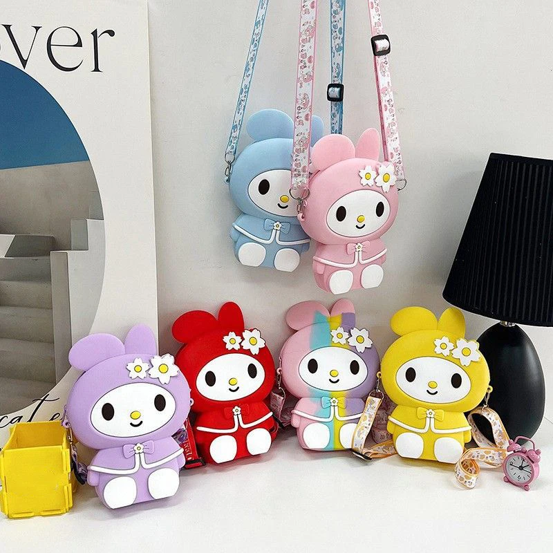 Sanrio Crossbody Tas Schattige Hello Kitty Kuromi Melodie Schoudertas Messenger Tas Portemonnee Telefoon Tas Make-Up Tas