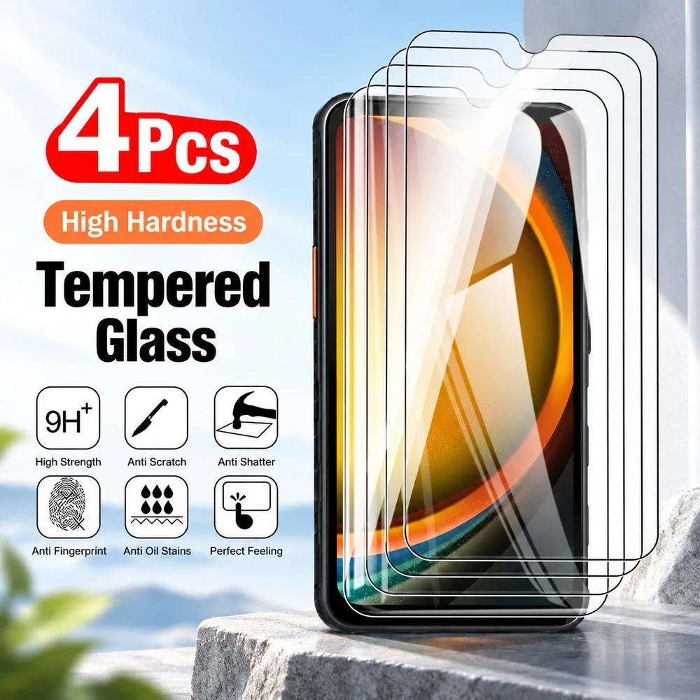 4PCS Tempered Glass For Samsung Galaxy A54 A55 A56 A57 A71 A72 A73 5G Screen Protector For Samsung Galaxy A05 A06 A07 A15 A16