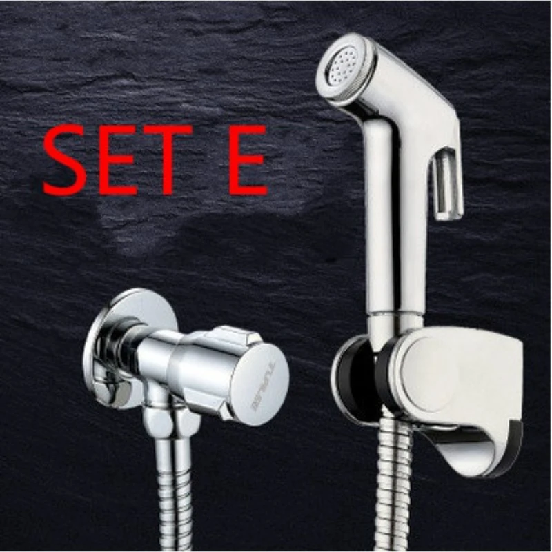 Toilet Brush Handheld Spray Gun Sprayer Kit DN15 Stainless Steel Hand Bidet Faucet for Kitchen Shower Multipurpose