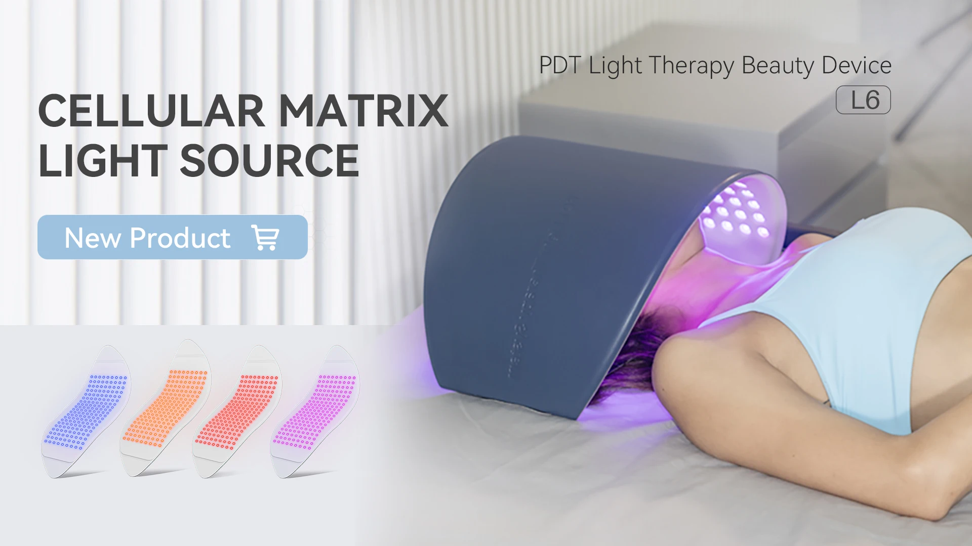 Hello Face M500S LED Red Light Therapy Mask 510K Near-Infrared Light Therapy Facial Mask Soft Wireless Portable PDT Device