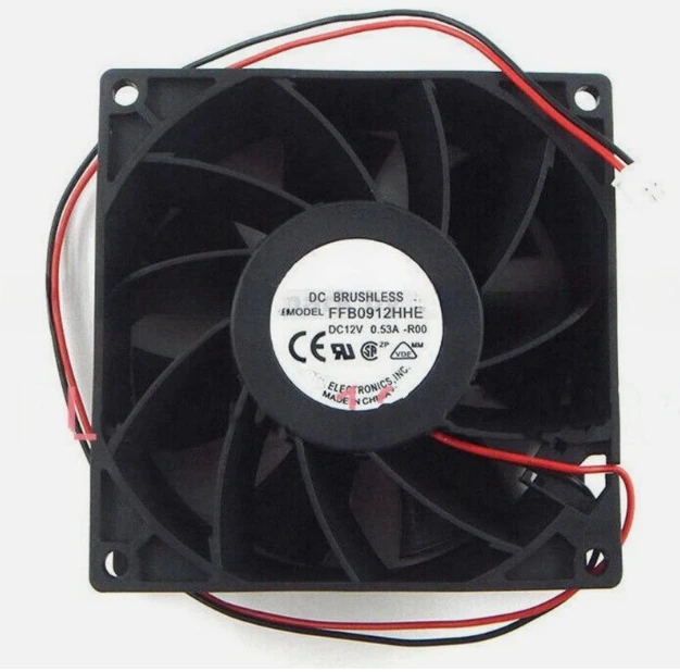 

Brand New Original 9238 12V 0.53A FFB0912HHE-F00 92x92x38mm Dual Ball Bearing Case Cooling Fan Fast delivery