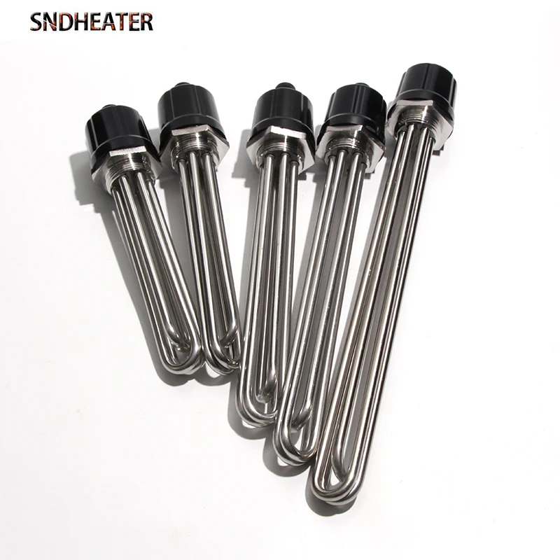 SNDHEATER SUS304 Brewing Resistance 110V 220V 380V Electric Water Heating Element DN32 41mm DN40 47mm Thread Immersion Heater