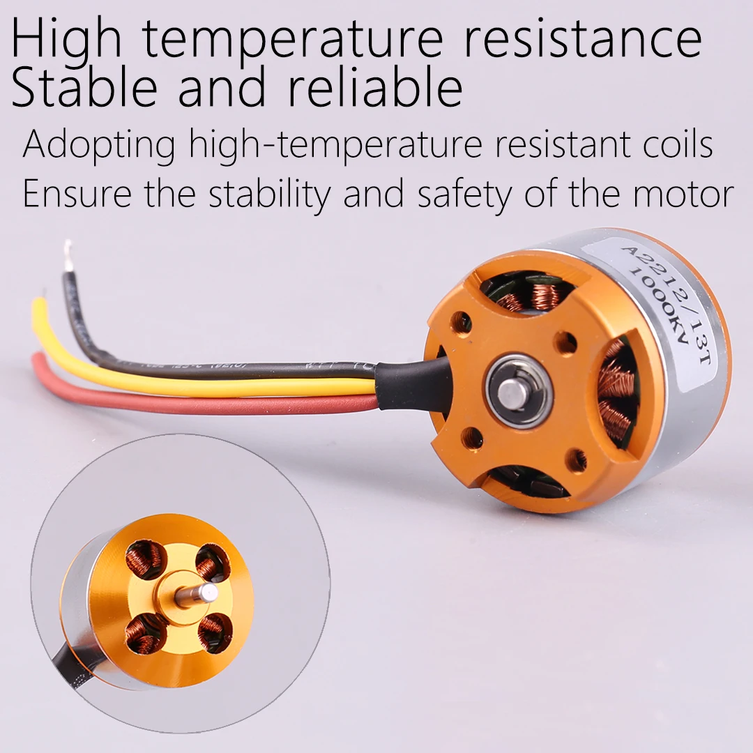 A2212 Brushless Motor 930KV 1000KV 1400KV 2200KV 2450KV For RC Aircraft Plane Multi-copter Brushless Outrunner Motor