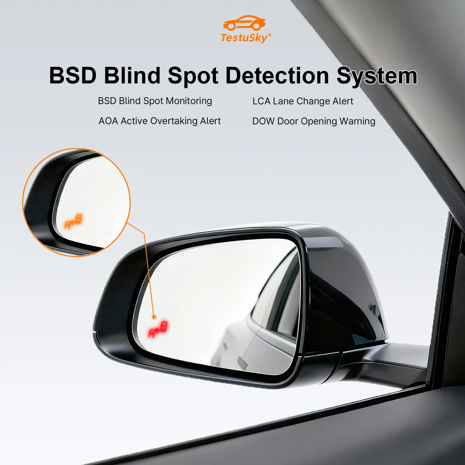 BSD Blind Spot Detection System Electronic Anti-glare For Tesla Model 3 Y New Y Juniper 3 Highland White Mirror Overtaking Alert