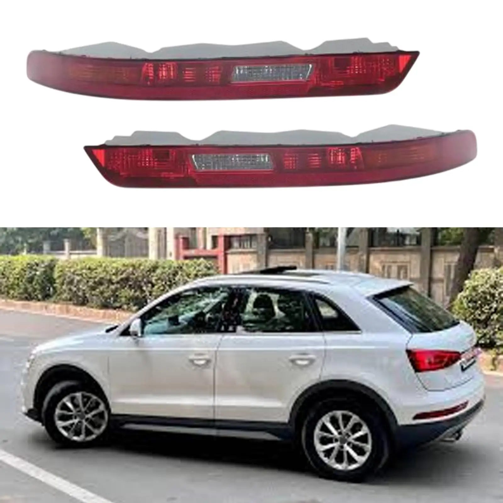 

Durable ABS Rear Tail Light Lamp Assembly Waterproof Replacement Car Light for Audi Q3 2015 2016 2017 2018