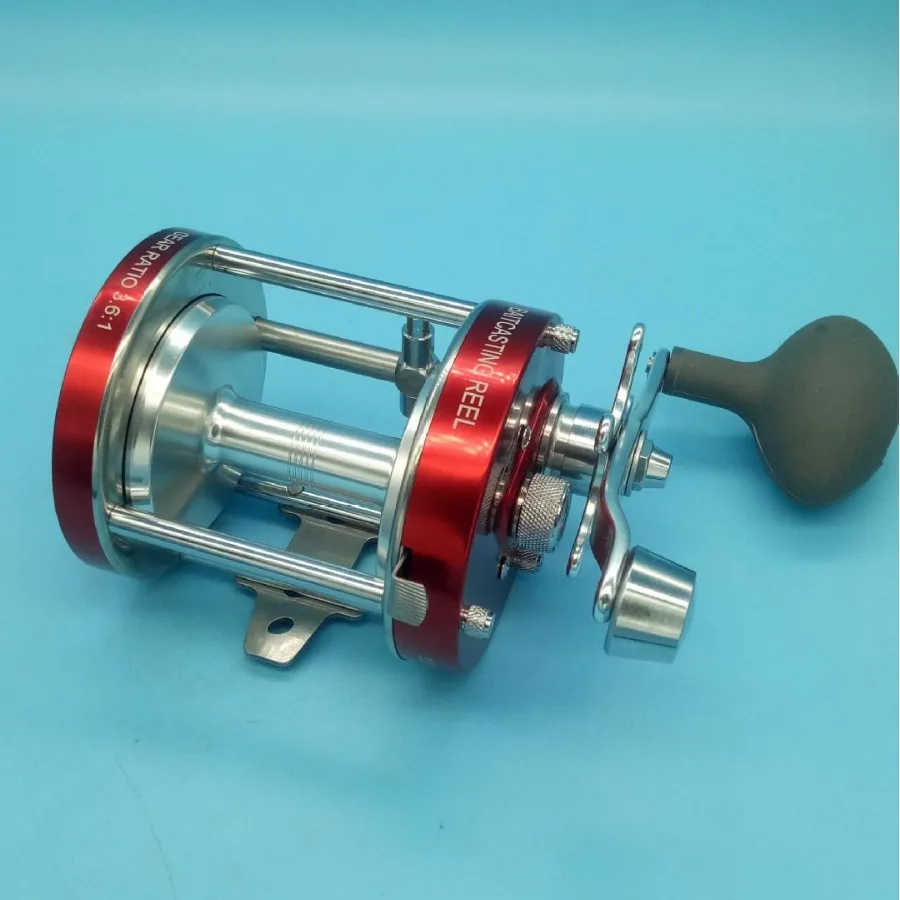Carrete de pesca tambor metálico CL60A duradero para agua salada - imagen 5