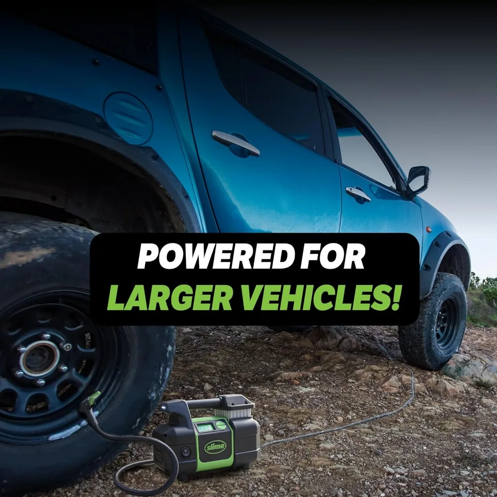 자동차, SUV, 4x4 차량용 휴대용 고성능 에어 컴프레서 (자동 차단 및 디지털 디스플레이 포함)