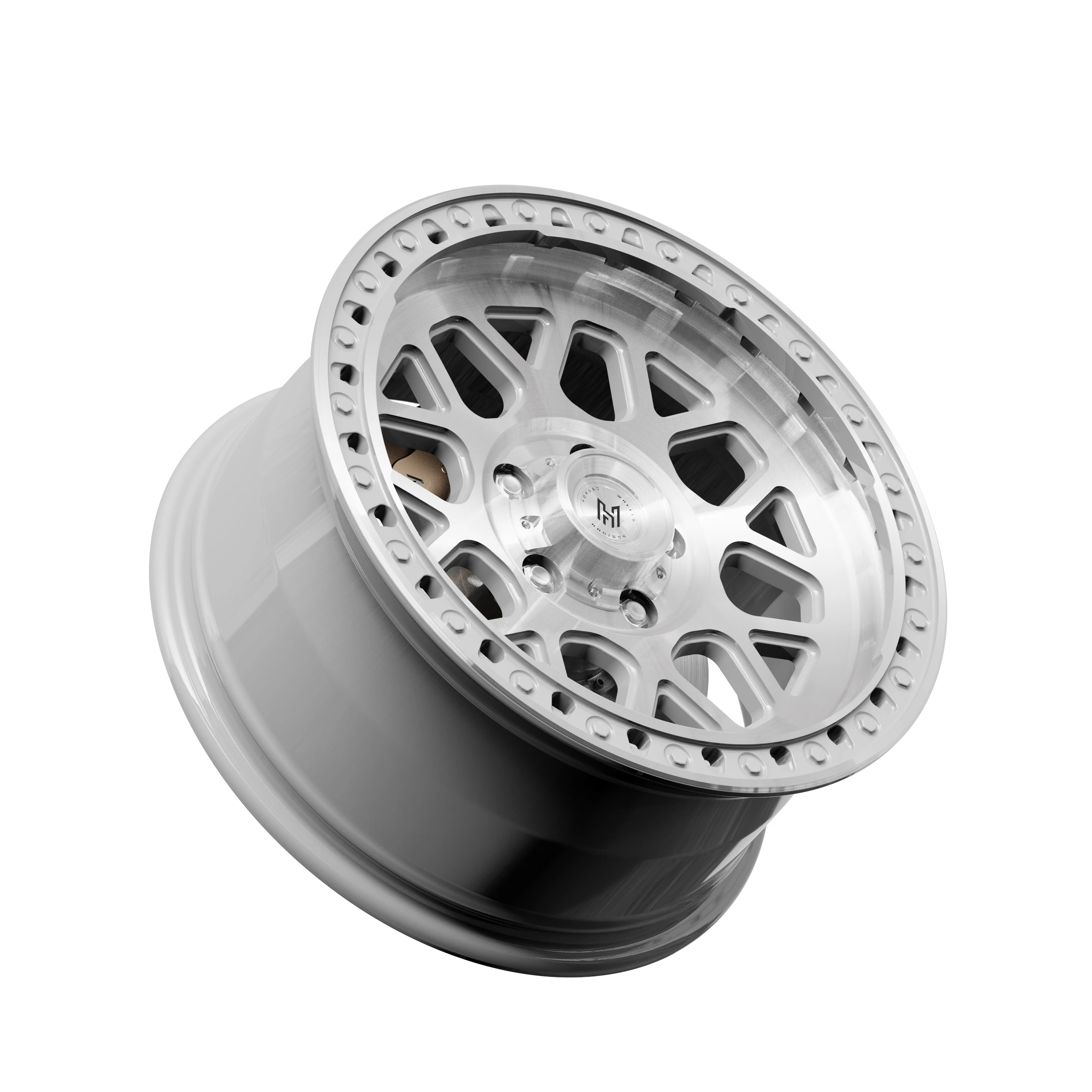 Custom Beadlock Wheels 6x139.7 5x150 16 17 18 19 20 Inch Off-Road Forged Rims For Ford Bronco Toyota Land Cruiser Tank 300