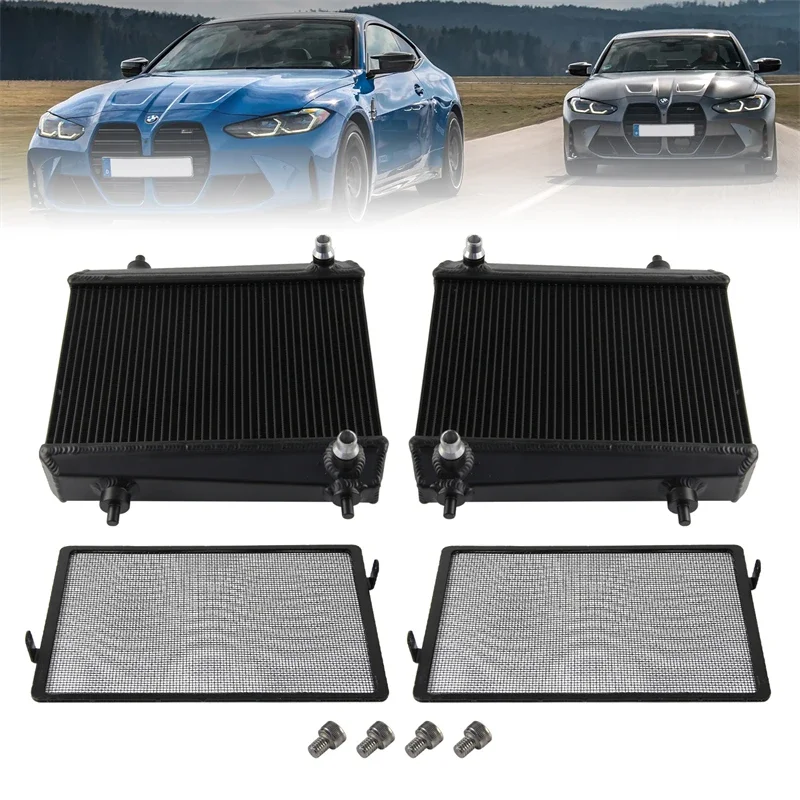 

Left&Right Sides Radiator Kit Aluminum High-Performance Upgrade Auxiliary Fits for BMW G8X G80 M3 G82 M4&G87 M2 2021+ S58 Engine