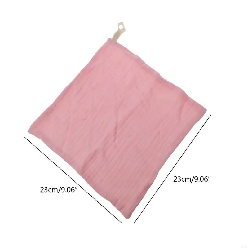 A5YC 23x23 Muslin Baby Woalls con fuertes toallas faciales absorbentes 5 colores