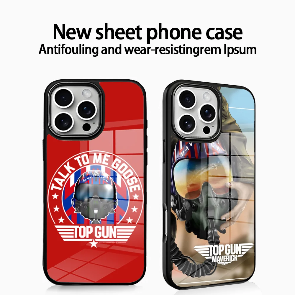 

Top Gun Mavericks Helmet Call Sign Phone Case For IPhone16 15 14 13 12 11 Pro Xs Max Mini XR X 7 8 Plus Luxury Mirror Hard Fund
