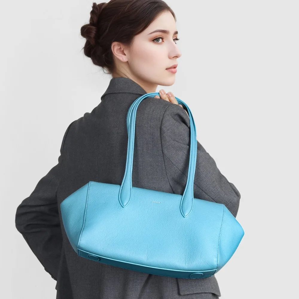 

Новая модная женская кожаная сумка-тоут Niche Bowling: популярная, универсальная, повседневная, премиум-класса, с текстурной отделкой, на плечо