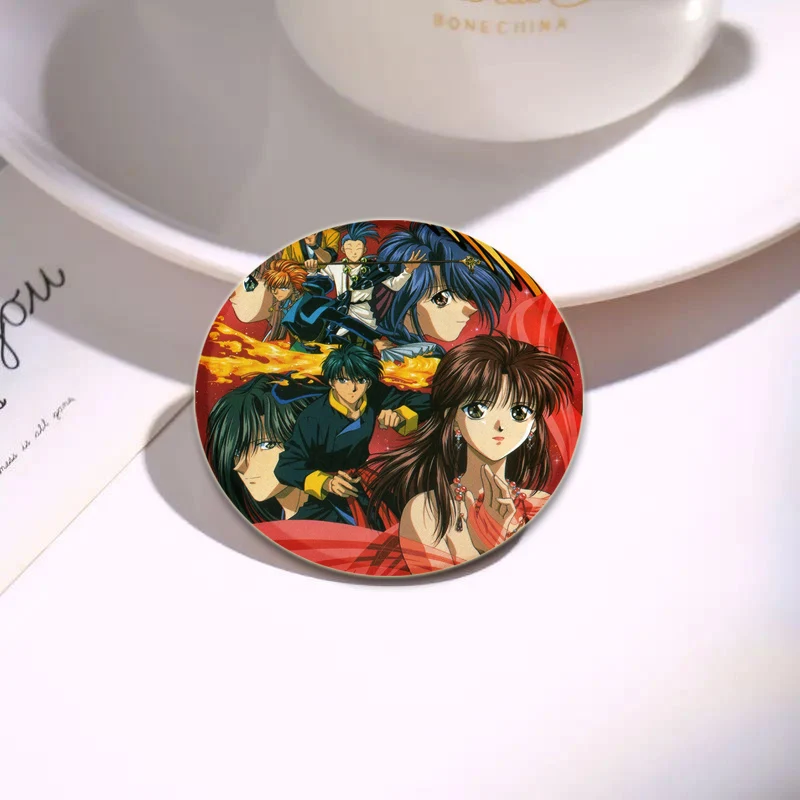 58 مللي متر أنيمي Fushigi Yuugi دبابيس دبابيس مجوهرات الأزياء اكسسوارات الكرتون تأثيري شارة للملابس ظهره الديكور الهدايا