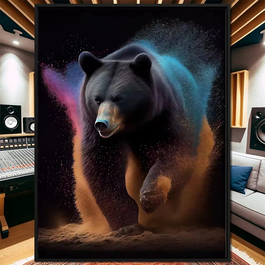 

Набор для алмазной живописи, новое современное искусство, животное, медведь, 5d алмазная вышивка, полная дрель, мозаичное украшение