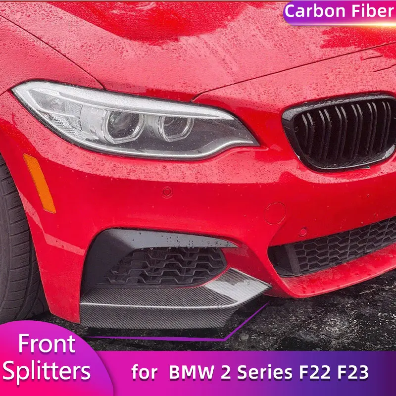 

Carbon Fiber Front Bumper Splitters Spoiler for BMW 2 Series F22 F23 Coupe Convertible 2014-2017 M240i Car Racing Splitters