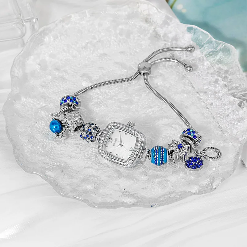 Rectangular Bracelet Watch, Affordable Luxury Women'S Watch, High-End Student Quartz Watch Accessory, Women'S Trendy Watch.