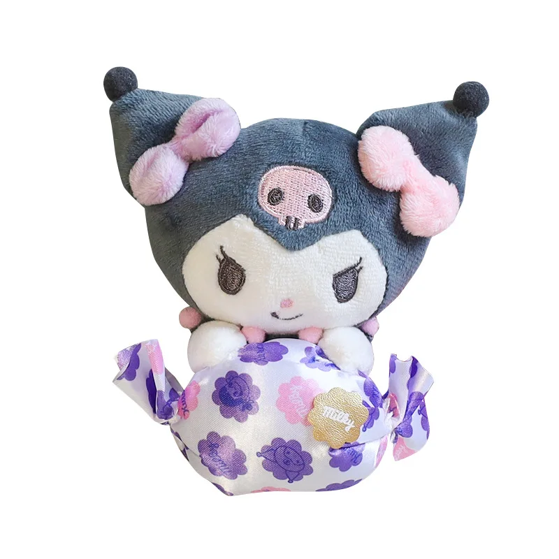 ハローキティぬいぐるみクロミメロディシナモロールペンダントかわいい漫画ぬいぐるみバッグバックパックキーホルダー