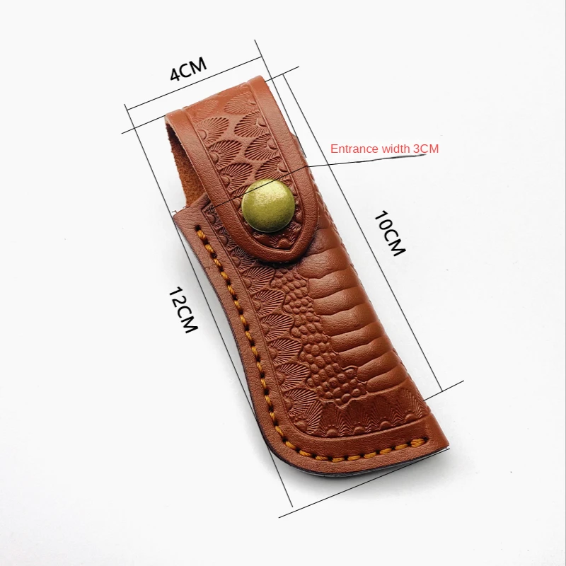 Folding Knife Scabbard Knife Cover Cowhide Folding Knife Storage Customization