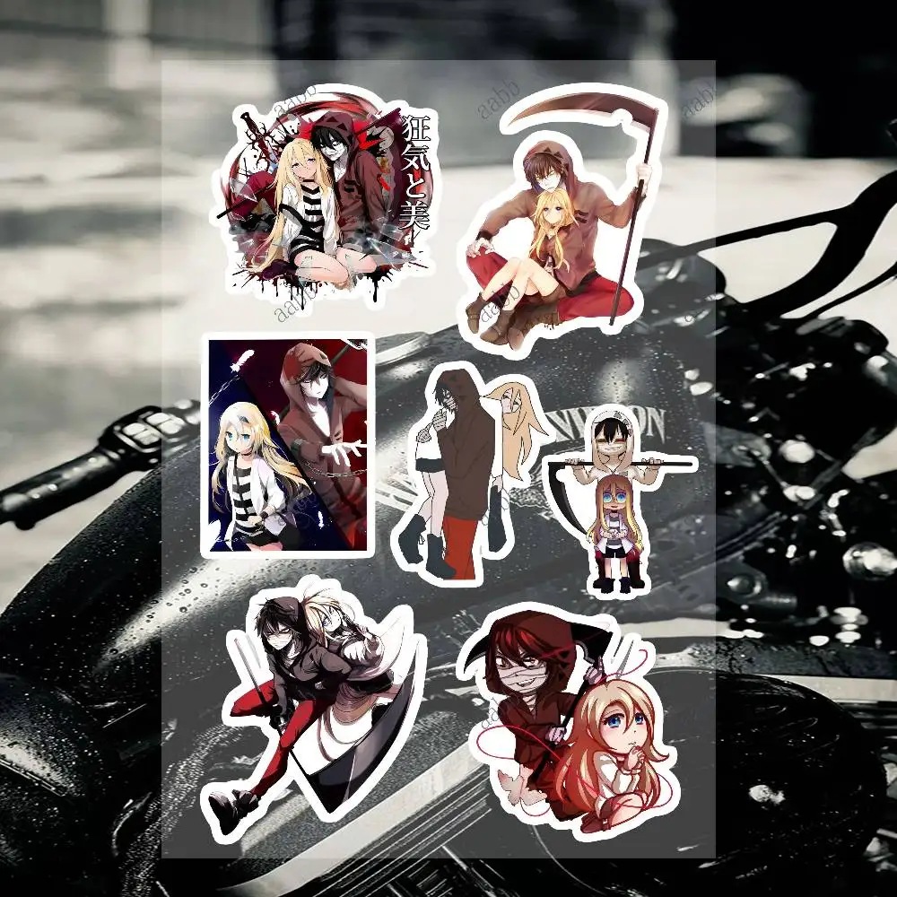Angels Of Death Anime Motorcycle Decal Sticker Kit Reflective Graphics For Helmet Tank Fairing Body Custom Bike