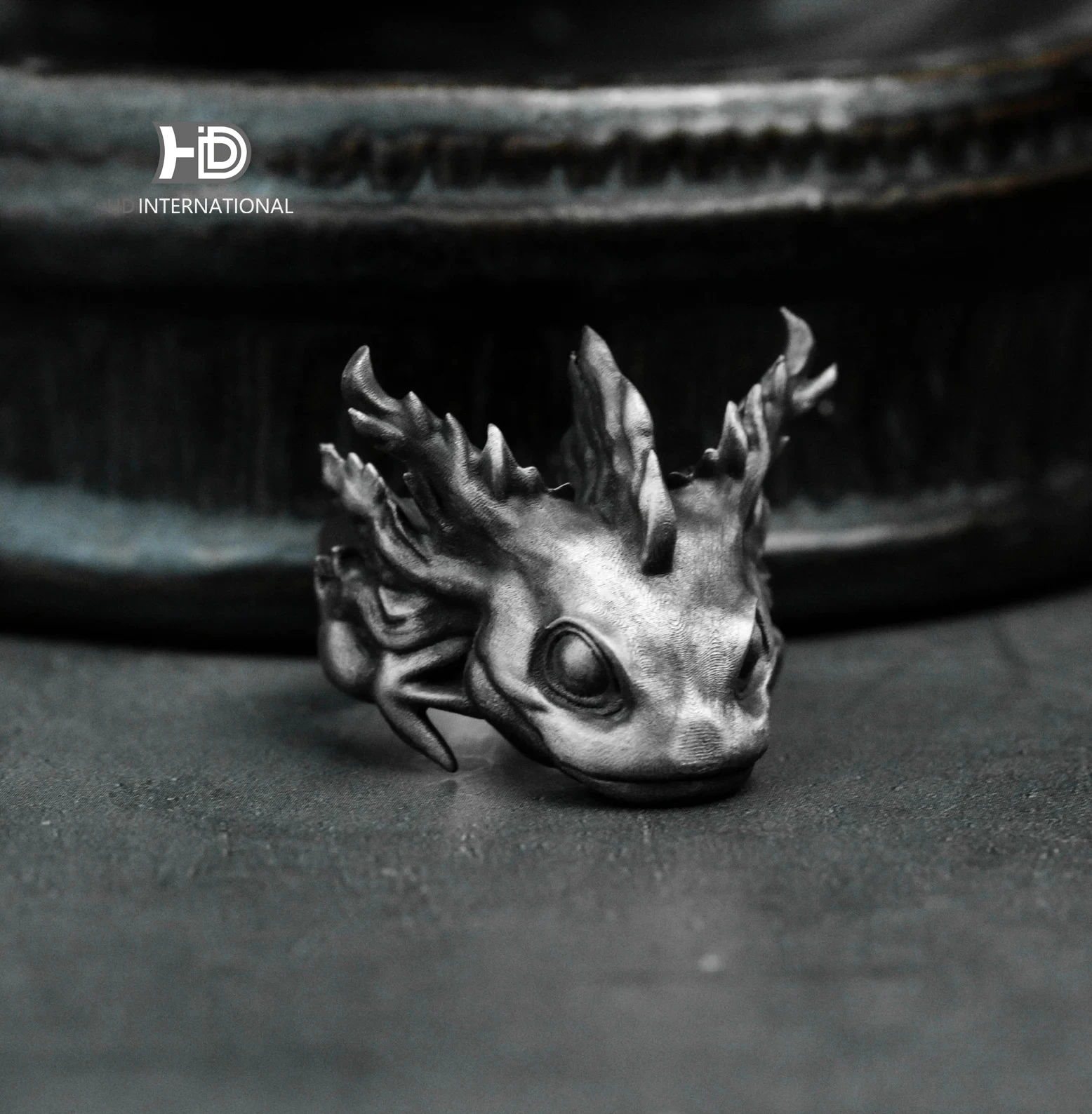 925 silver Axolotl Ring, Salamander, Water Lizard, Stacking Ring, Tiny Axolotl