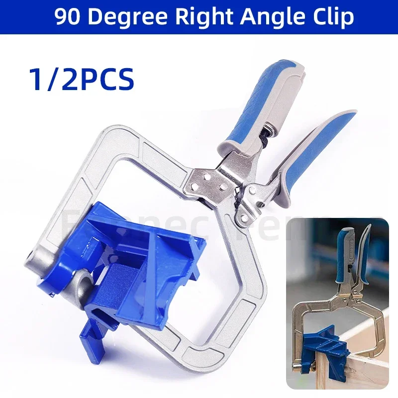 

90 Degree Right Angle Clip Woodworking Clamp Right-angle Fixing Tool Quick Clamp Pliers Picture Frame Corner Clip Hand Tool