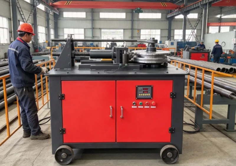 Machinery Industry Equipment Manual Motor-Driven Pipe Tube Bending Machine For Brass/Copper 180 Bending Angle Precision 0.1