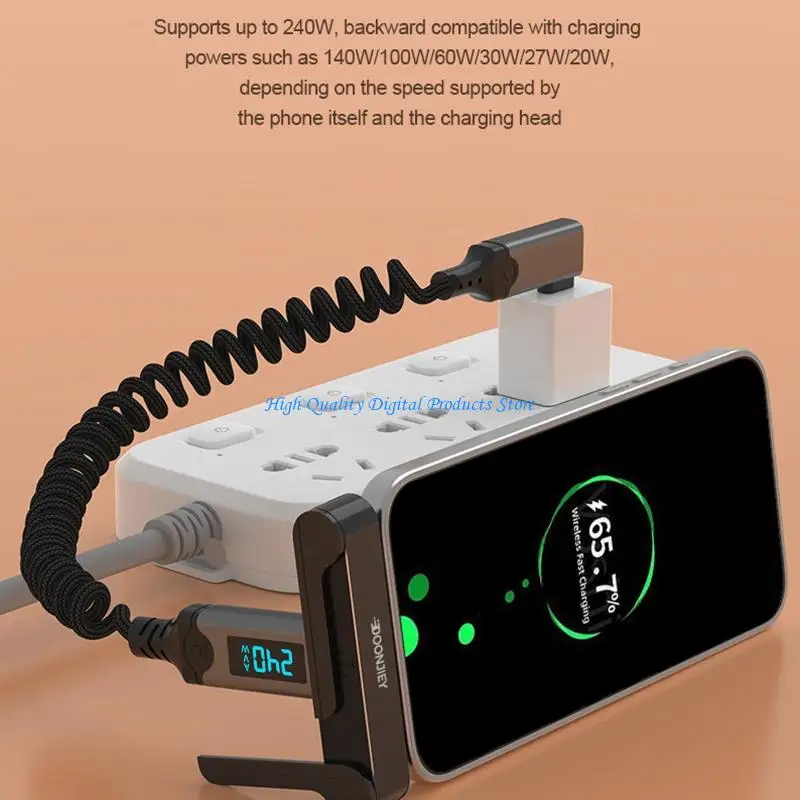 U2JE Foldable Aluminum USB C Adapter Connector Supports 16K 60Hz Display 240W Power Delivery And 120Gbps Data Transfer