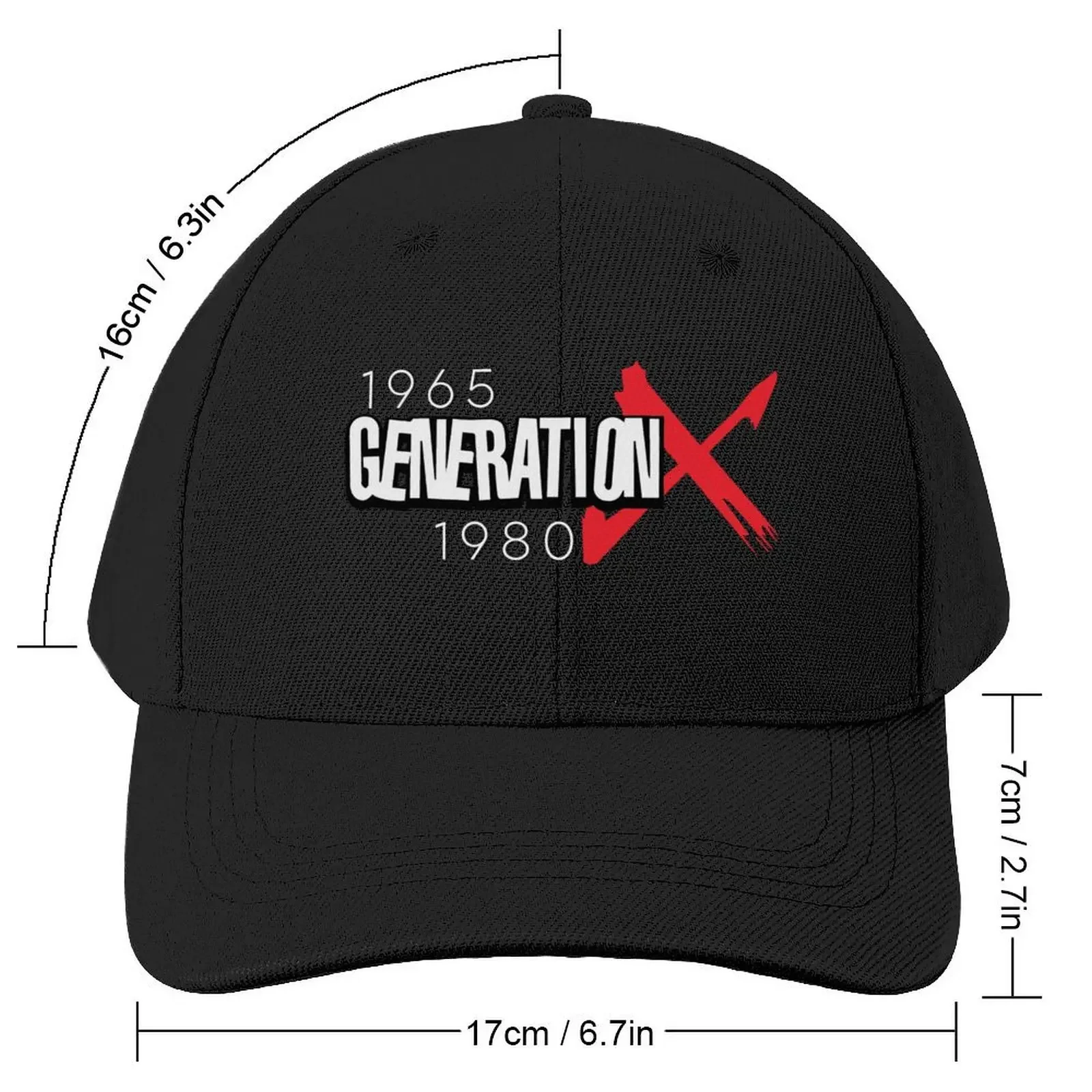 1965 to 1980 Generation X Baseball Cap Snapback Cap Icon Men Golf Wear Women's