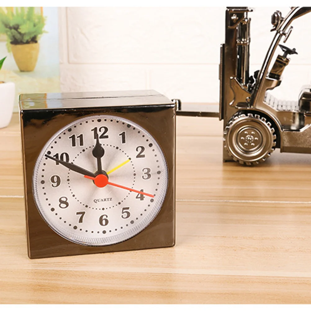 

Forklift Truck Shape Table Clock Black Gold Retro Desktop Decoration Creative Alarm Clock For Home Office Decor