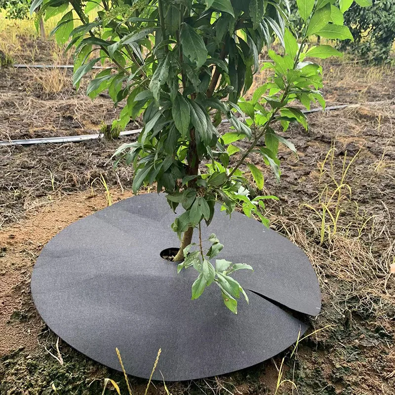 Nieuwe Boombescherming Onkruidmatten Ecologische Controledoek Mulch Ring Ronde Onkruidbarrière Plantenbedekking Voor Binnentuinen