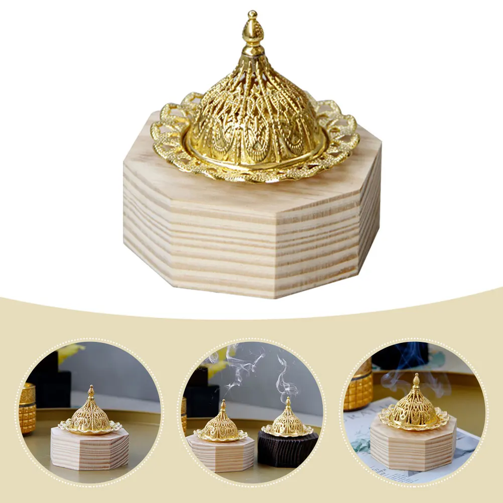 

Wooden Incense Burner Decorative Censer Japanese-style Insence Stick Holder Decors
